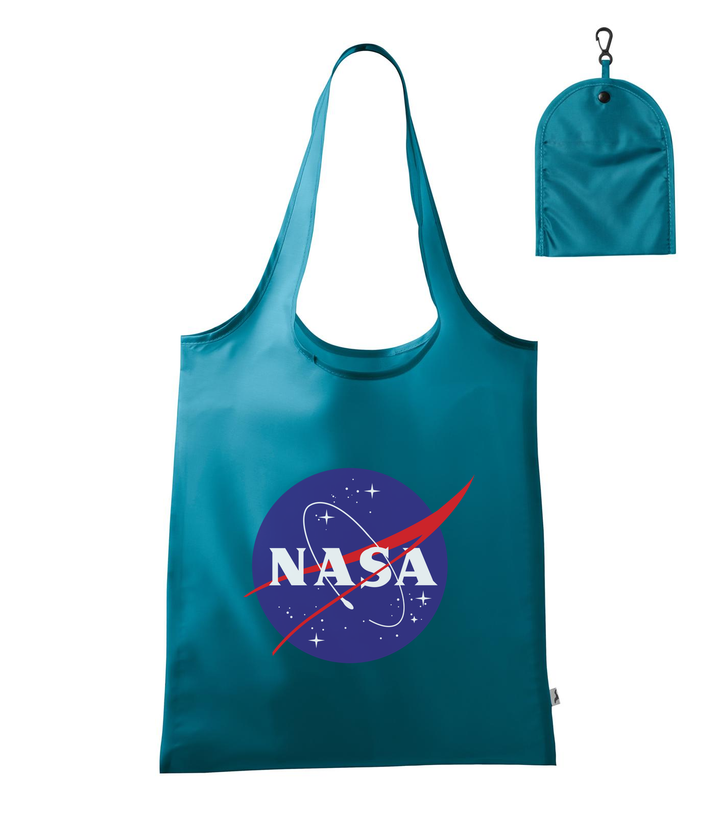 NASA logo 2 - Bevásárló táska sötét türkiz