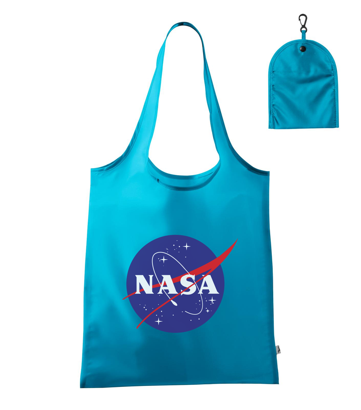 NASA logo 2 - Bevásárló táska türkiz