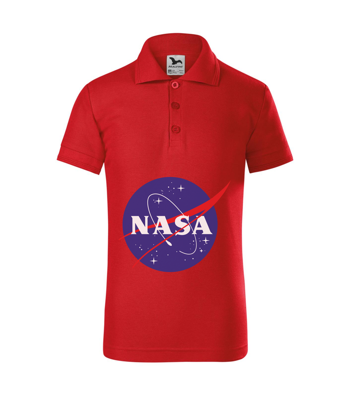 NASA logo 2 - Galléros gyerek póló piros