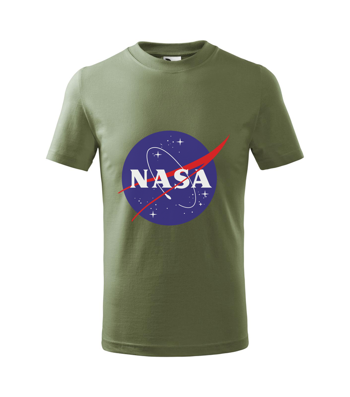 NASA logo 2 - Gyerek póló khaki