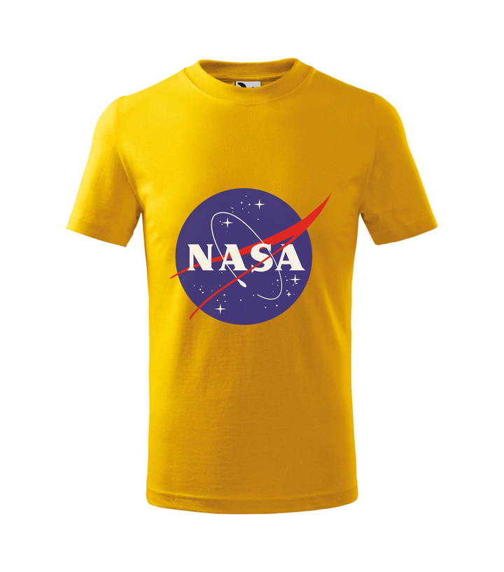 NASA logo 2 - Gyerek póló sárga