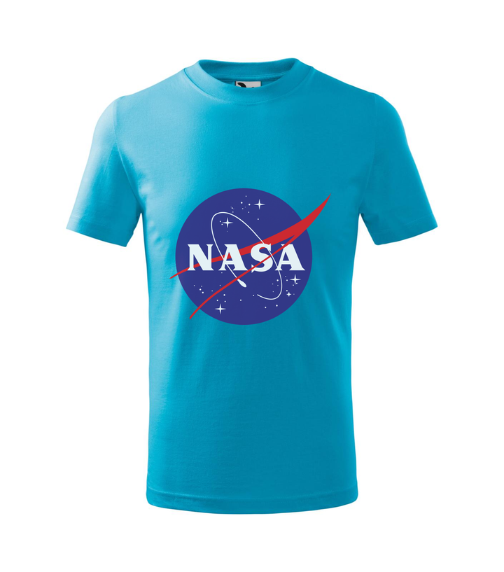 NASA logo 2 - Gyerek póló türkiz