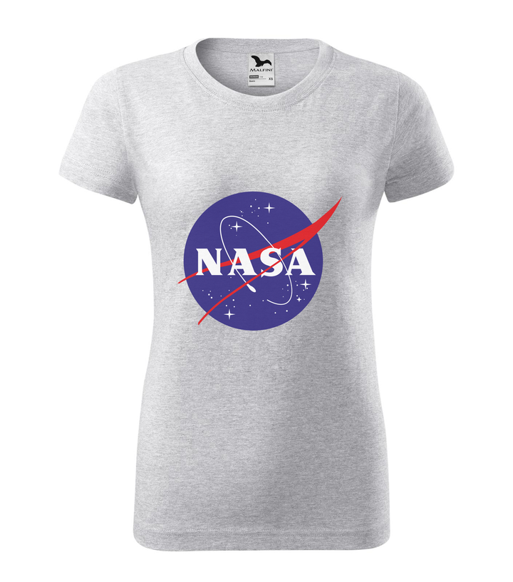 NASA logo 2 - Női póló világosszürke
