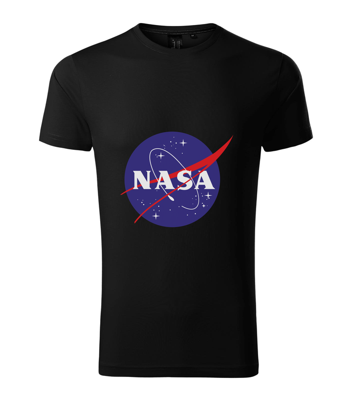 NASA logo 2 - Prémium férfi póló fekete