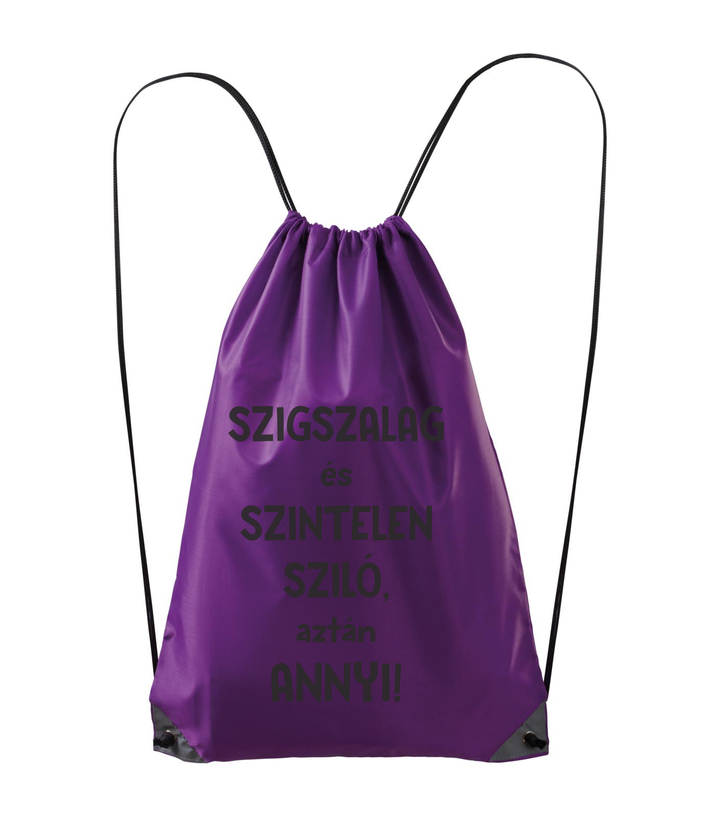 Szigszalag és szintelen sziló, aztán annyi - Hátizsák lila
