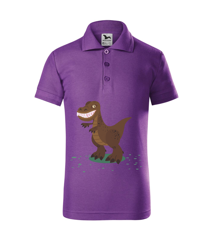 T-Rex - Galléros gyerek póló lila