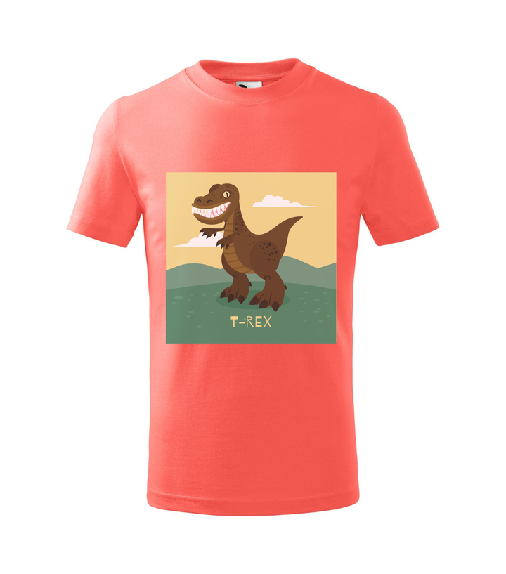 T-Rex - Gyerek póló coral