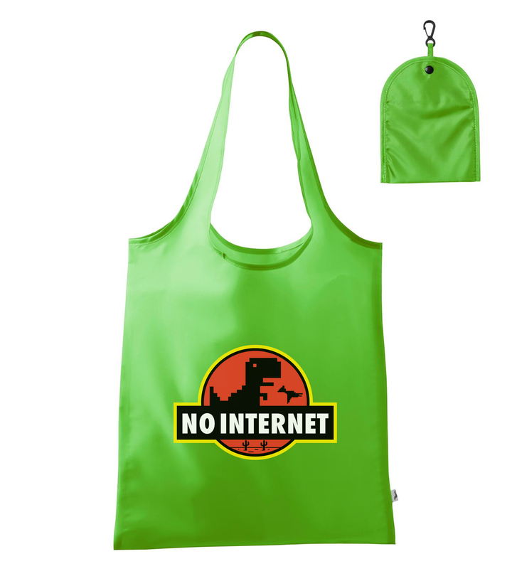 T-Rex - no internet - Bevásárló táska almazöld