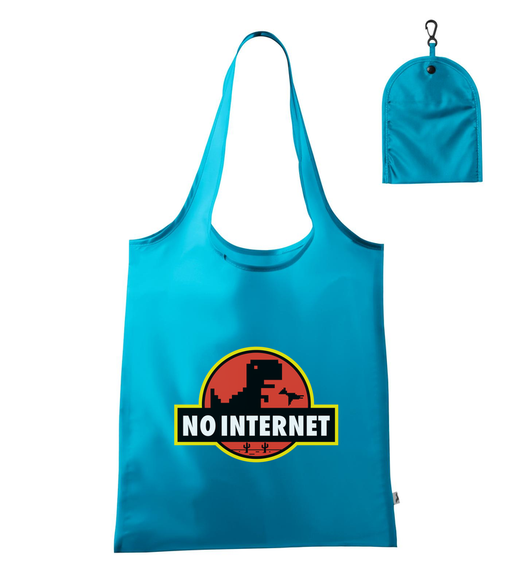 T-Rex - no internet - Bevásárló táska türkiz