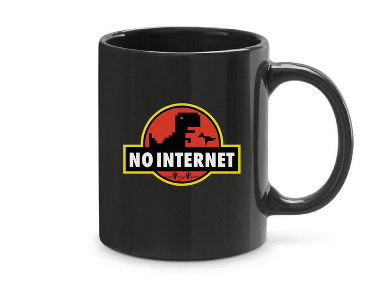 T-Rex - no internet - Bögre fekete