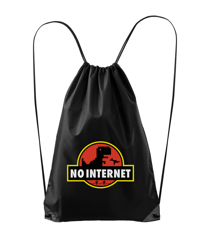 T-Rex - no internet - Hátizsák fekete