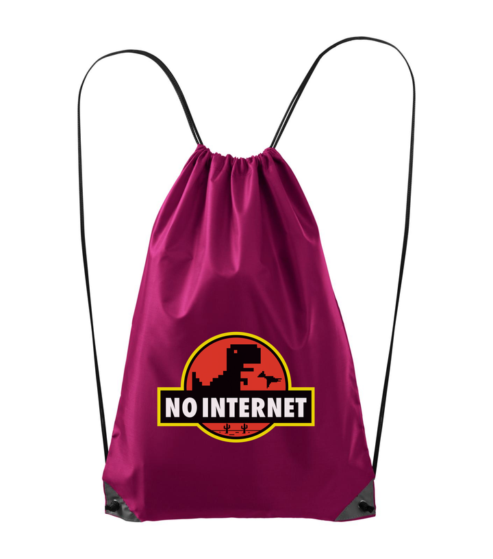 T-Rex - no internet - Hátizsák fukszia