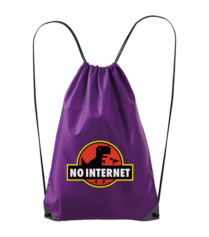 T-Rex - no internet - Hátizsák lila
