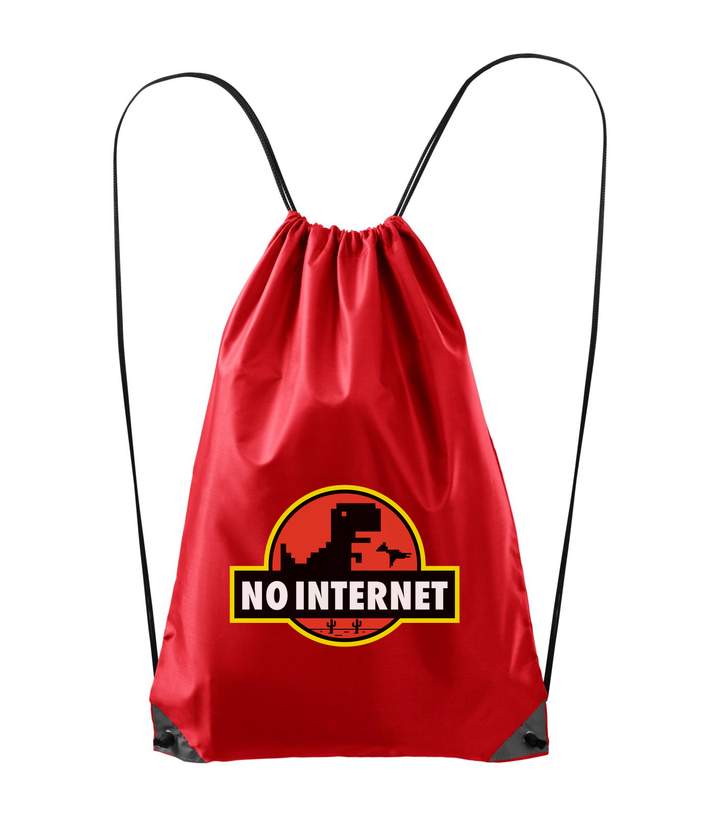 T-Rex - no internet - Hátizsák piros