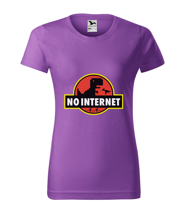 T-Rex - no internet - Női póló lila