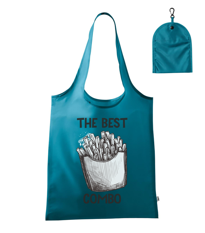 The best combo - Chips - Bevásárló táska sötét türkiz