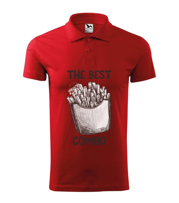 The best combo - Chips - Galléros férfi póló piros