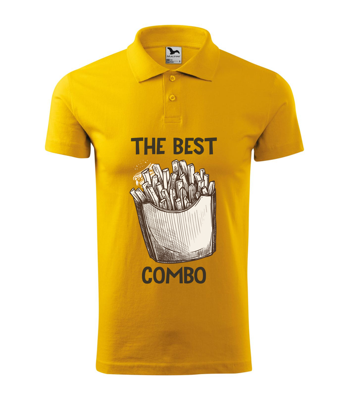 The best combo - Chips - Galléros férfi póló sárga