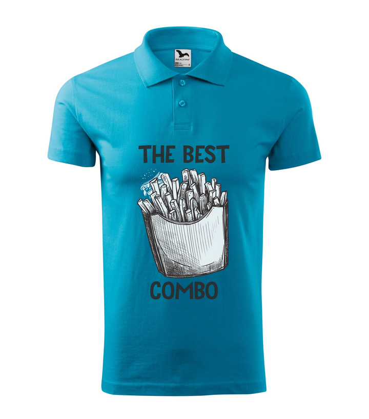 The best combo - Chips - Galléros férfi póló türkiz