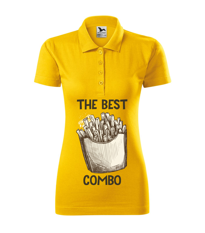 The best combo - Chips - Galléros női póló sárga
