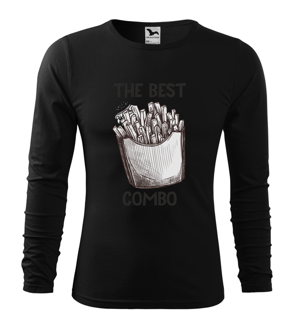 The best combo - Chips - Hosszú ujjú férfi póló fekete
