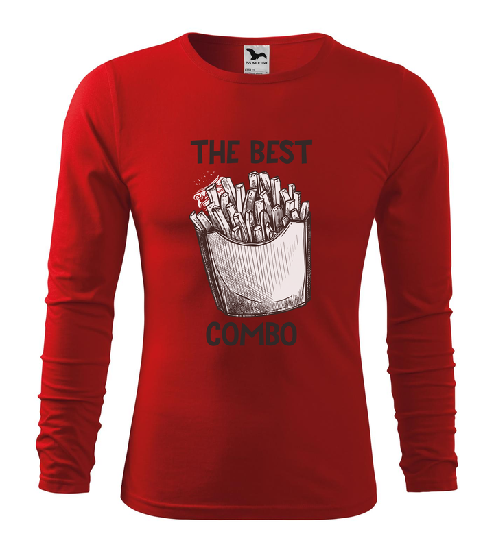 The best combo - Chips - Hosszú ujjú férfi póló piros