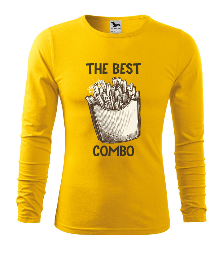 The best combo - Chips - Hosszú ujjú férfi póló sárga