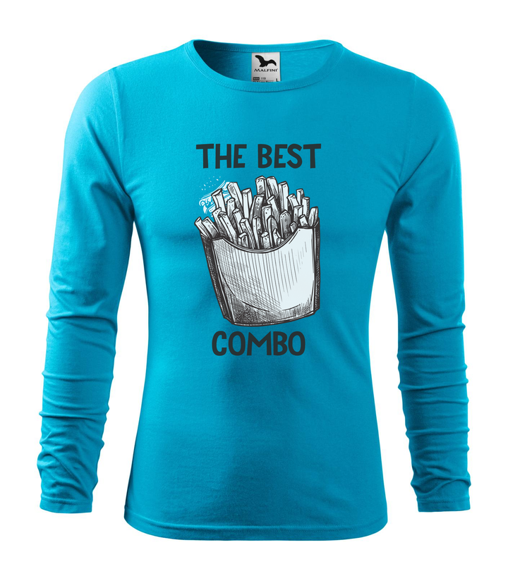 The best combo - Chips - Hosszú ujjú férfi póló türkiz