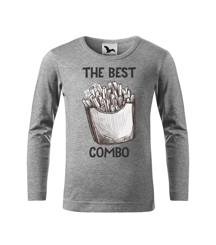 The best combo - Chips - Hosszú ujjú gyerek póló sötétszürke