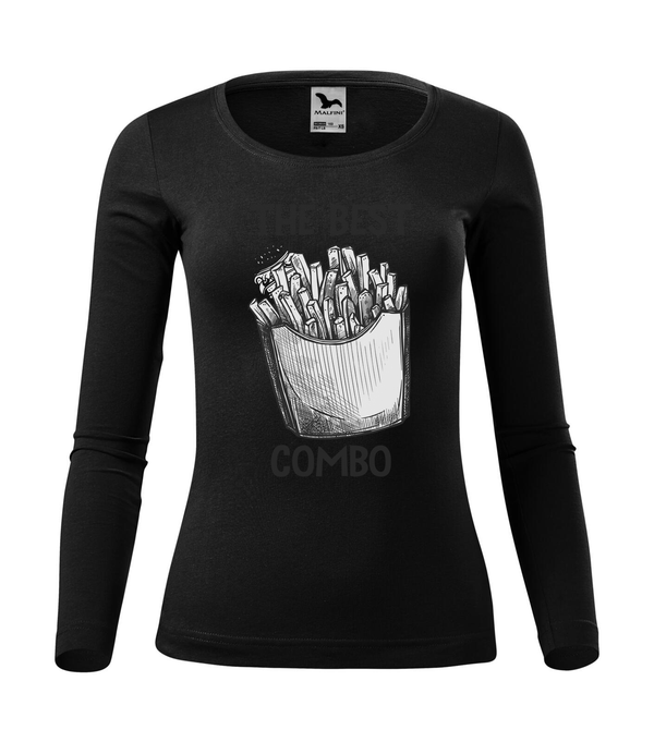 The best combo - Chips - Hosszú ujjú női póló fekete