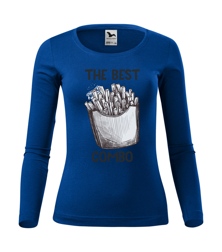 The best combo - Chips - Hosszú ujjú női póló királykék