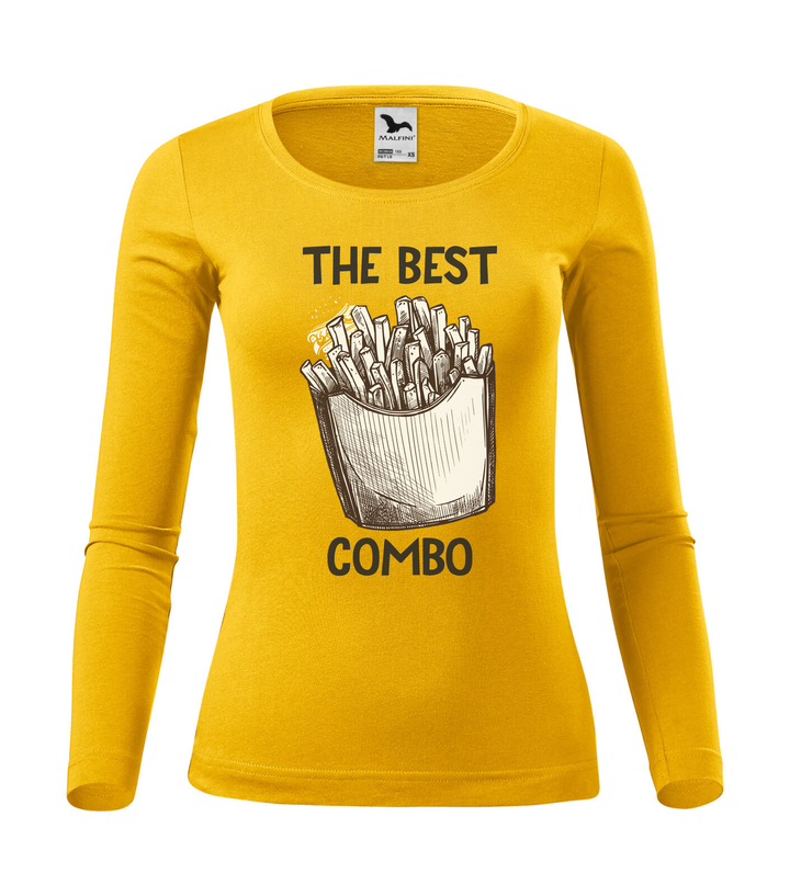 The best combo - Chips - Hosszú ujjú női póló sárga