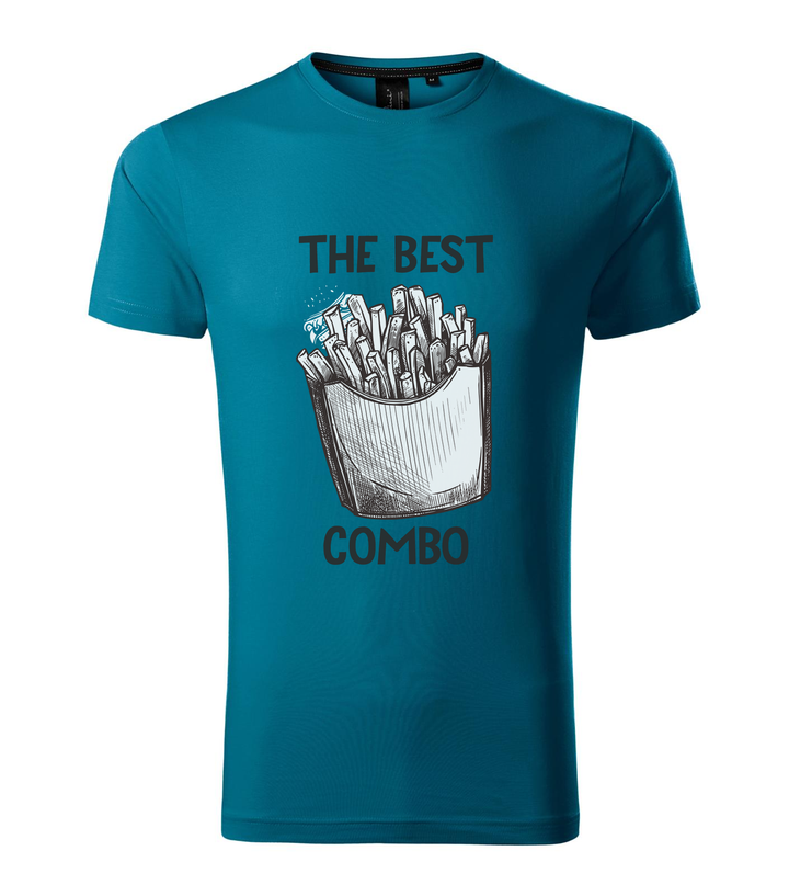 The best combo - Chips - Prémium férfi póló petrol kék