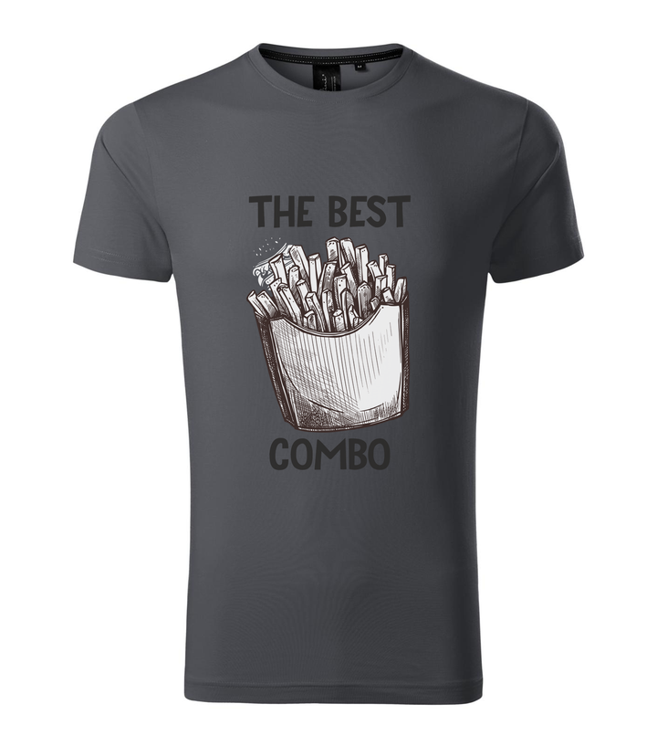 The best combo - Chips - Prémium férfi póló világos anthracite