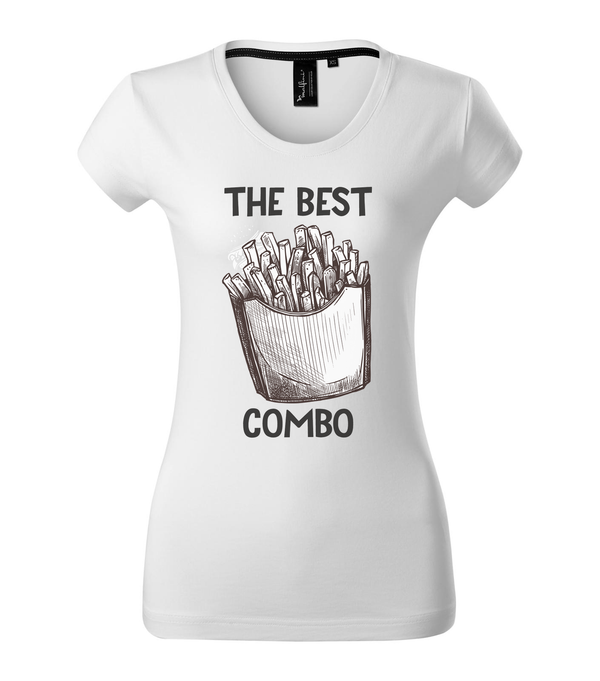 The best combo - Chips - Prémium női póló fehér