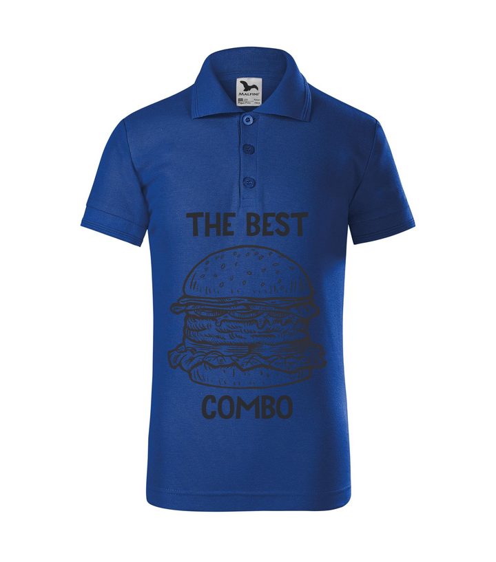 The best combo - Hamburger - Galléros gyerek póló királykék
