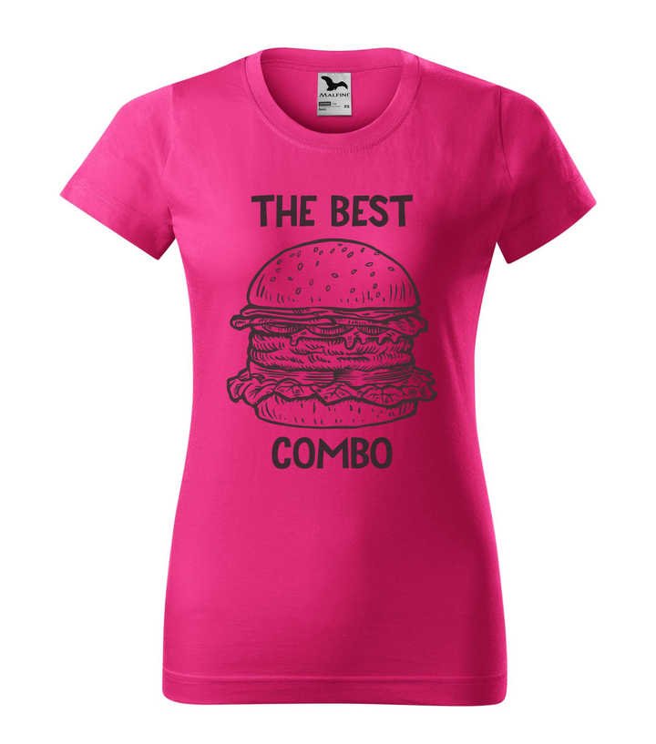 The best combo - Hamburger - Női póló bíborszín