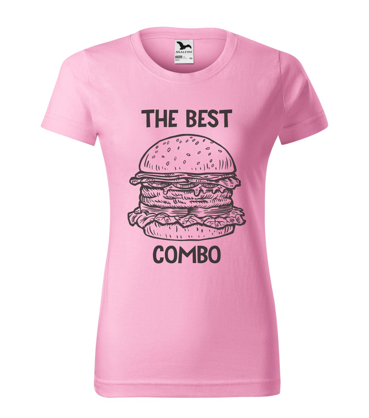The best combo - Hamburger - Női póló rózsaszín