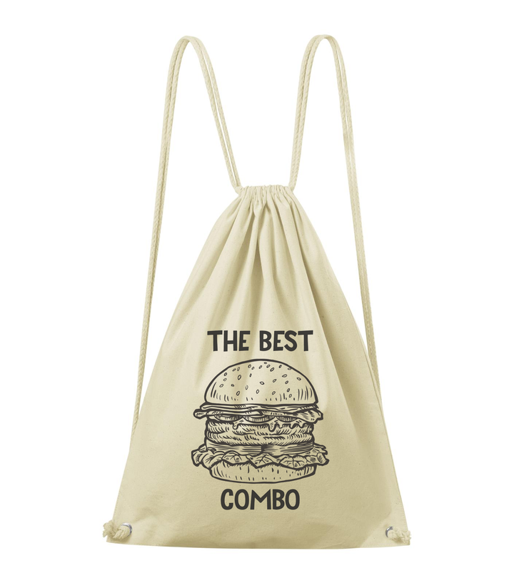 The best combo - Hamburger - Pamut hátizsák natúr