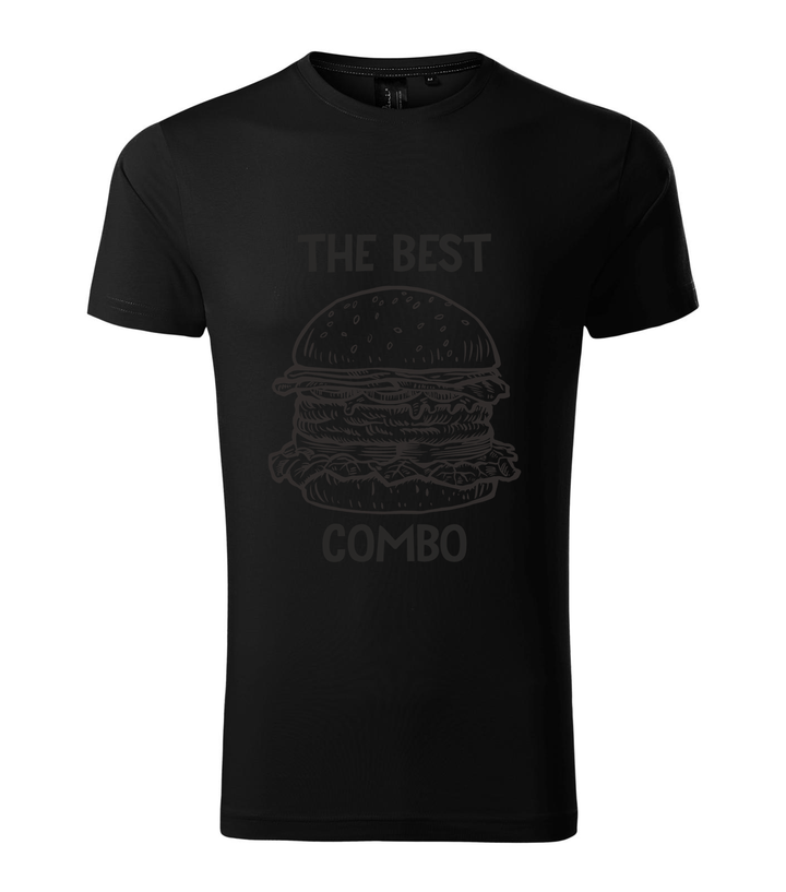 The best combo - Hamburger - Prémium férfi póló fekete