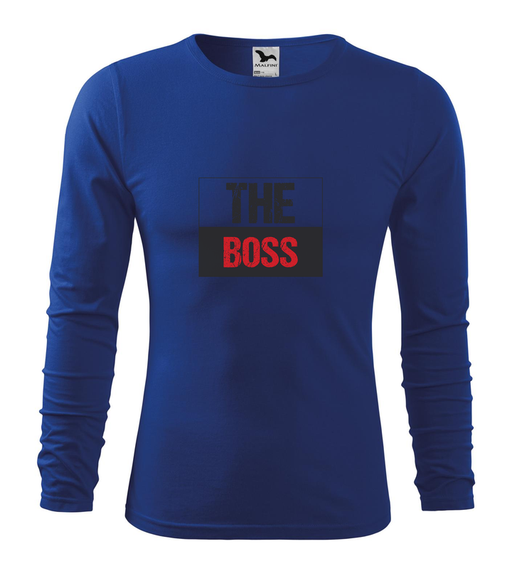 The boss - Hosszú ujjú férfi póló királykék
