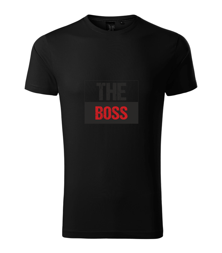 The boss - Prémium férfi póló fekete