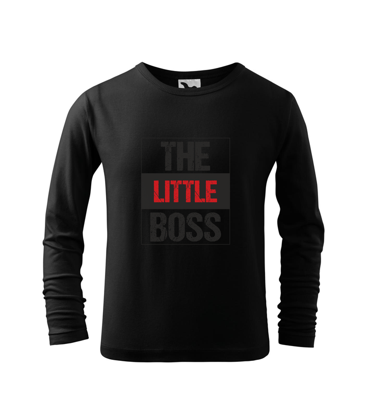The little boss - Hosszú ujjú gyerek póló fekete