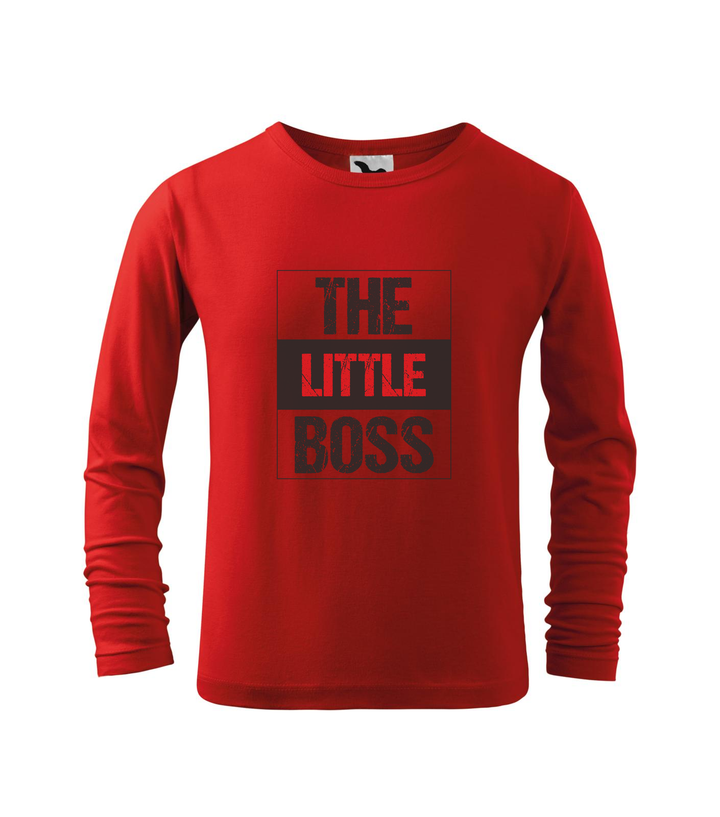 The little boss - Hosszú ujjú gyerek póló piros
