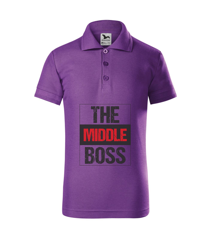 The middle boss - Galléros gyerek póló lila