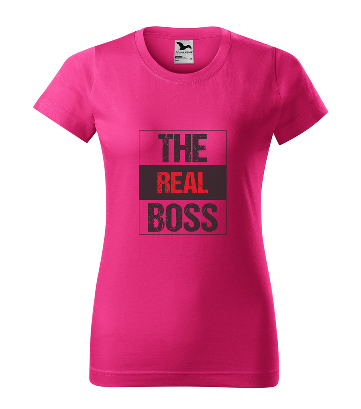 The real boss - Női póló bíborszín