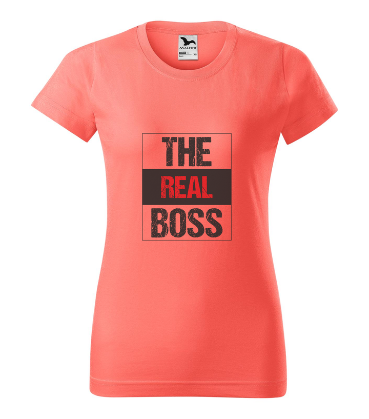 The real boss - Női póló coral