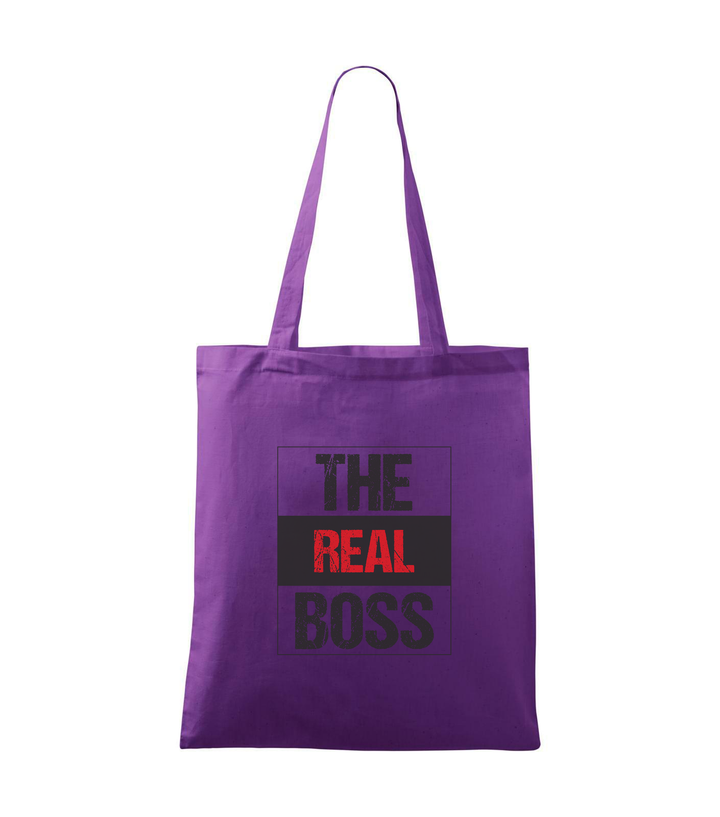 The real boss - Vászontáska (42 x 38 cm) lila