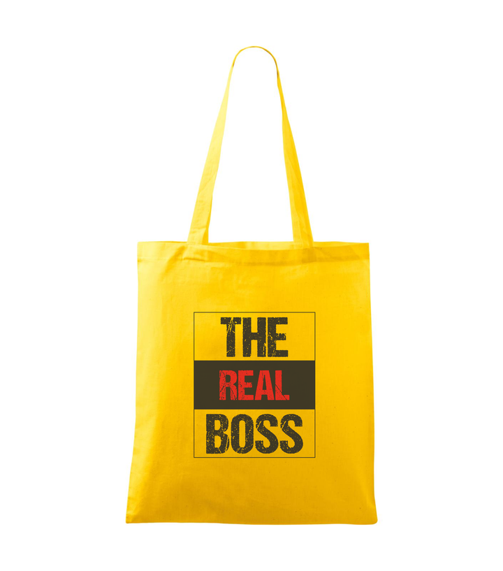 The real boss - Vászontáska (42 x 38 cm) sárga