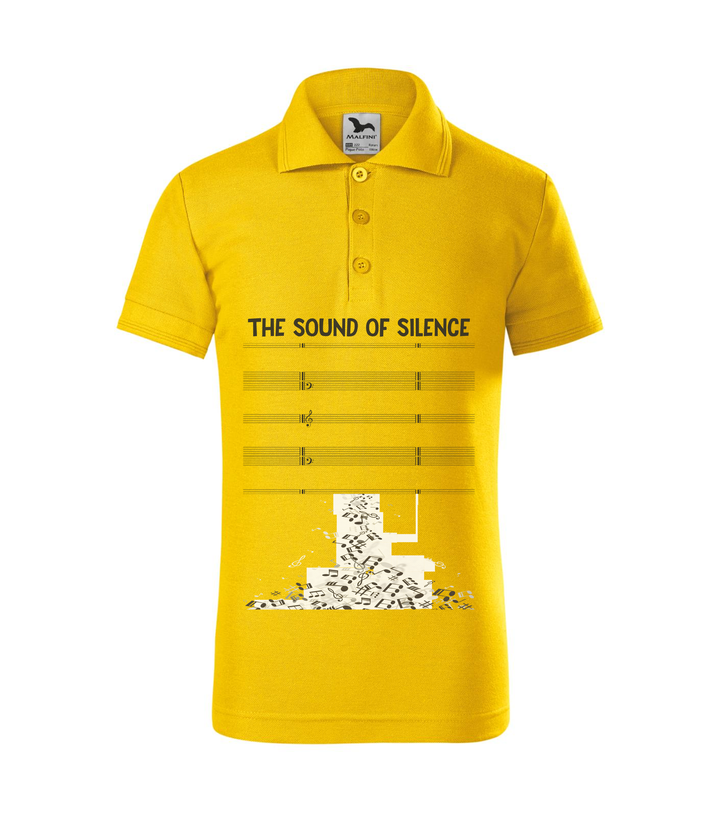 The sound of silence - Galléros gyerek póló sárga